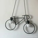 GobekUsa Iron Bike Chandelier Pendant Lamp for Restaurant, Bar & Home Lighting