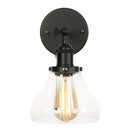 GobekUsa Black Iron LED Wall Lights Industrial Pull Chain Switch Bedroom Dining Room Loft