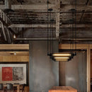 GobekUsa Rustic Black Tube Pendant Ceiling Light | 1-Bulb Restaurant Hanging Lamp | Iron Finish | Island Overhead Lighting
