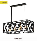 GobekUsa Industrial Chandelier: Retro Loft Style Pendant Light for Bar, Restaurant, and Retail Settings