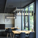 GobekUsa Industrial Chandelier: Retro Loft Style Pendant Light for Bar, Restaurant, and Retail Settings