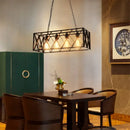 GobekUsa Industrial Chandelier: Retro Loft Style Pendant Light for Bar, Restaurant, and Retail Settings