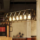 GobekUsa Industrial Chandelier: Retro Loft Style Pendant Light for Bar, Restaurant, and Retail Settings
