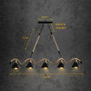GobekUsa Simple retro led chandelier Nordic hemp rope cafe chandelier modern novelty American bar restaurant chandelier ceiling