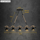GobekUsa Simple retro led chandelier Nordic hemp rope cafe chandelier modern novelty American bar restaurant chandelier ceiling