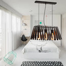 GobekUsa Industrial Black Metal 3-Light Linear Island Ceiling Pendant Lamp - Stylish Kitchen Lighting