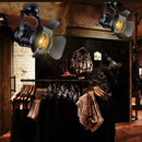 GobekUsa Loft Dome Track Light: Retro Industrial Adjustable Lamp for Store, Cafe, Restaurant