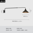 GobekUsa Industrial Telescopic Swing Arm Wall Lamp for Decorative Living Spaces