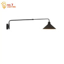 GobekUsa Industrial Telescopic Swing Arm Wall Lamp for Decorative Living Spaces