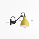 GobekUsa Gras BL Wall Lamp: Adjustable Chrome Long Arm Reading Light