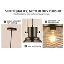 GobekUsa Cage Pendant Light: Nordic LED Minimalist Industrial Dining Lamp