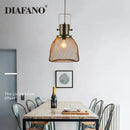 GobekUsa Cage Pendant Light: Nordic LED Minimalist Industrial Dining Lamp
