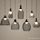 GobekUsa Industrial Birdcage Chandelier: Retro Iron Net Hanging Lamp for Creative Home Lighting