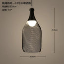 GobekUsa Industrial Birdcage Chandelier: Retro Iron Net Hanging Lamp for Creative Home Lighting