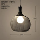GobekUsa Industrial Birdcage Chandelier: Retro Iron Net Hanging Lamp for Creative Home Lighting