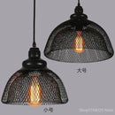 GobekUsa Industrial Birdcage Chandelier: Retro Iron Net Hanging Lamp for Creative Home Lighting