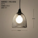 GobekUsa Industrial Birdcage Chandelier: Retro Iron Net Hanging Lamp for Creative Home Lighting