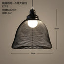 GobekUsa Industrial Birdcage Chandelier: Retro Iron Net Hanging Lamp for Creative Home Lighting