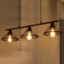 GobekUsa Industrial Mesh Pendant Light with 3 Black Lights for Living Room or Island