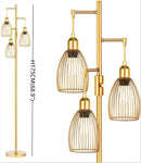 GobekUsa LED Birdcage Floor Lamp for Home Décor and Reading in Bedroom, Study, Living Room.