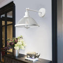 Industrial black metal cage wall lamp bedroom brass sconce by Decorbites