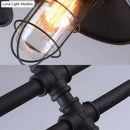 GobekUsa Black Metal Nautical Island Pendant Light with Flared Shade and 2 Lights - Perfect for Bars