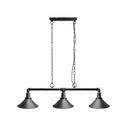 GobekUsa Industrial Conical 3-Head Black Hanging Ceiling Light for Restaurants