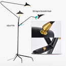 GobekUsa Black Serge Mouille Tripod Floor Lamp - Loft Industrial Standing Lamp