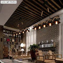 GobekUsa Industrial Black Metal Island Chandelier Cage Restaurant Light Fixture