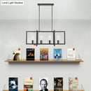 GobekUsa Black 4-Head Industrial Metal Pendant Light for Living Room