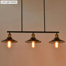 GobekUsa Industrial Black 3-Light Metal Island Pendant with Cone Shade - Perfect for Restaurant Lighting