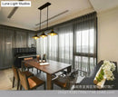 GobekUsa Industrial Black 3-Light Metal Island Pendant with Cone Shade - Perfect for Restaurant Lighting