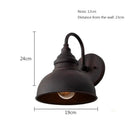 GobekUsa Industrial LED Outdoor Waterproof Wall Lamp for Retro Patio, Living Room, Bar, Cafe