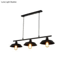 GobekUsa Industrial Black Metal Pendant Lighting - 3-Light Island Fixture for Bedroom".