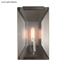 GobekUsa Modern Crystal Sconce Light: Black Wall Mounted Fixture for Corridors - 1 Head, Rectangle Shape