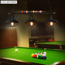 GobekUsa Industrial Metal Wire Frame Island Light with Barn Shade - Black Finish, 2/3 Heads, Ideal for Billiard Room