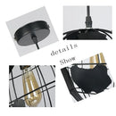 Industrial black metal world map pendant light for dining room by Decorbites