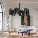 GobekUsa Cirkus LED Metal Chandelier for Kitchen Dining Living Room Bedroom Art Decor