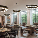 GobekUsa Industrial Duplex Staircase Pendant Light for Living Room, Hotel Lobby, or Commercial Store