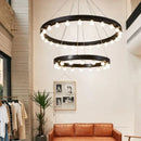 GobekUsa Industrial Duplex Staircase Pendant Light for Living Room, Hotel Lobby, or Commercial Store