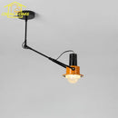 GobekUsa Industrial Swing Arm LED Wall Lamp for Bedroom Living Room - Iron Art