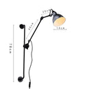 GobekUsa Adjustable Rotating LED Wall Lamp for Bedroom & Living Room