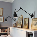 GobekUsa Industrial Iron Swing Arm Wall Lamp for Bedroom, Living Room, Office Decor