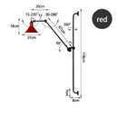 GobekUsa Industrial Iron Swing Arm Wall Lamp for Bedroom, Living Room, Office Decor