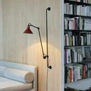 GobekUsa Industrial Iron Swing Arm Wall Lamp for Bedroom, Living Room, Office Decor