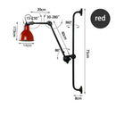 GobekUsa Industrial Iron Swing Arm Wall Lamp for Bedroom, Living Room, Office Decor