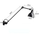 GobekUsa Industrial Iron Swing Arm Wall Lamp for Bedroom, Living Room, Office Decor