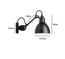GobekUsa Industrial Iron Swing Arm Wall Lamp for Bedroom, Living Room, Office Decor