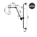 GobekUsa Industrial Iron Swing Arm Wall Lamp for Bedroom, Living Room, Office Decor