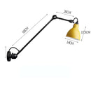 GobekUsa Industrial Iron Swing Arm Wall Lamp for Bedroom, Living Room, Office Decor